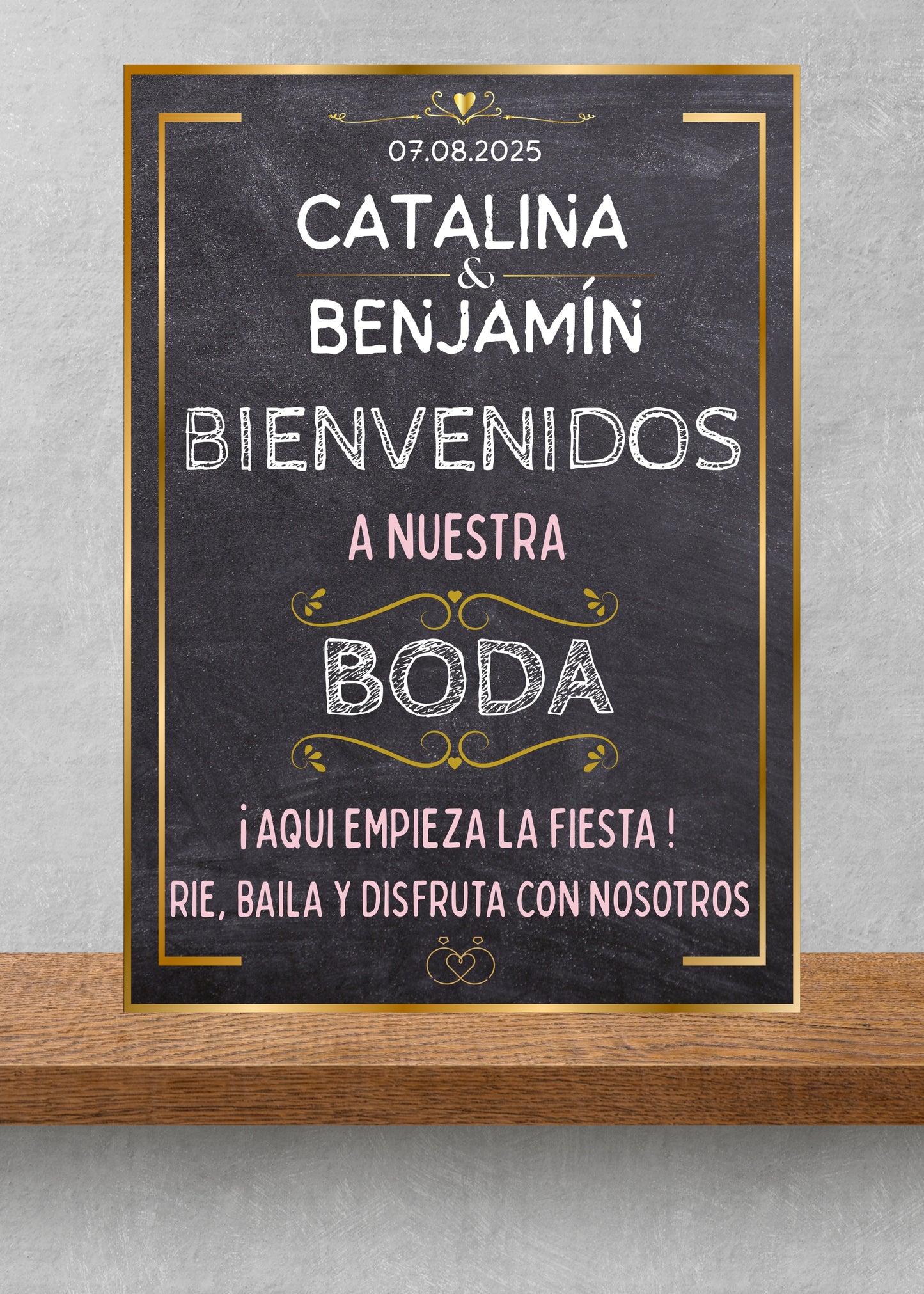 Cartel PVC boda