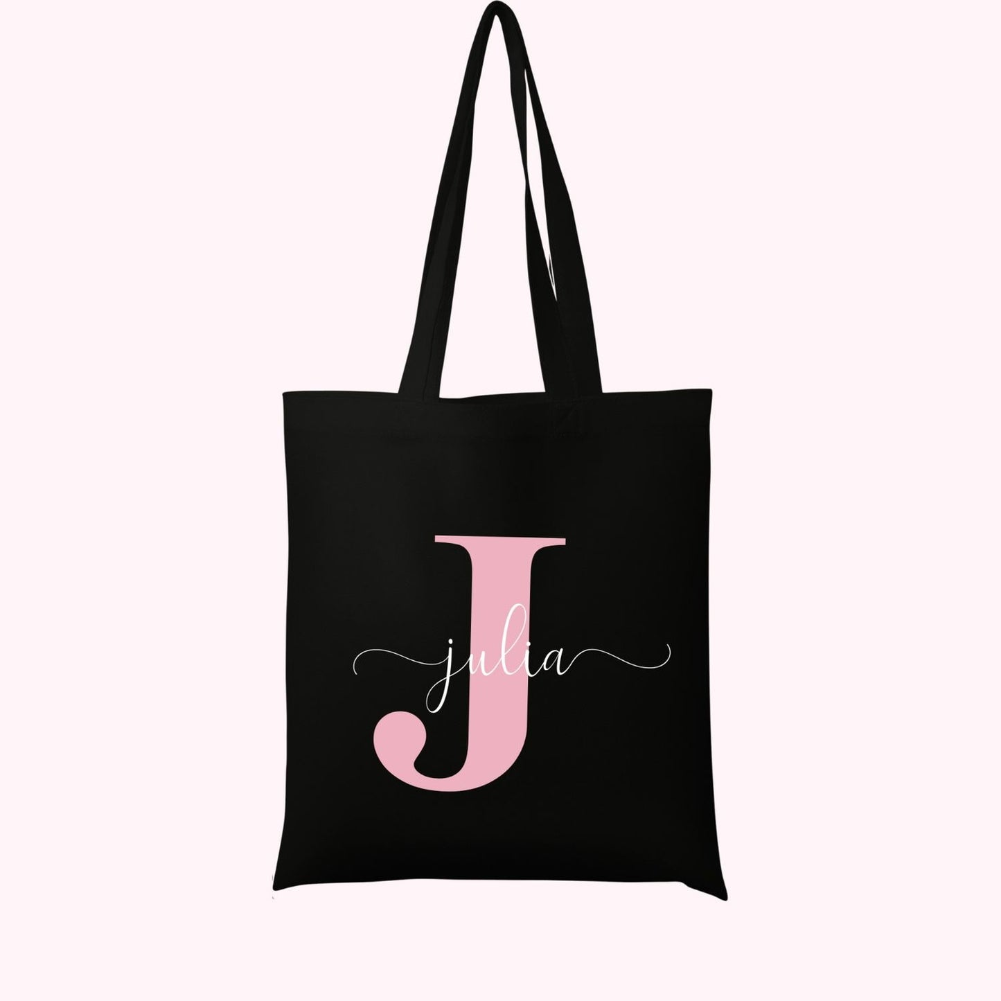 Tote Bag negro Flores