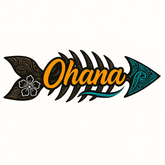 Sticker adhesivo flecha "Ohana"